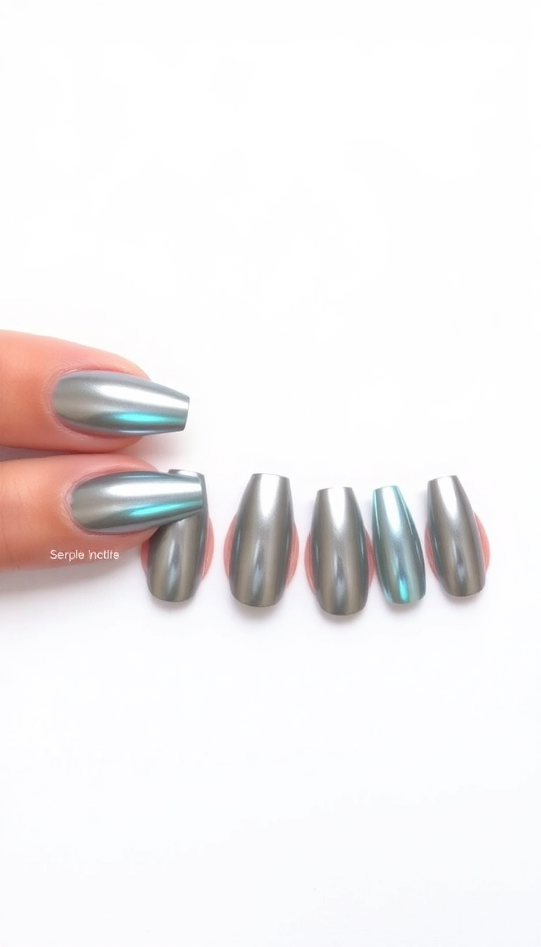 19. Bold Metallics - Futuristic Shine