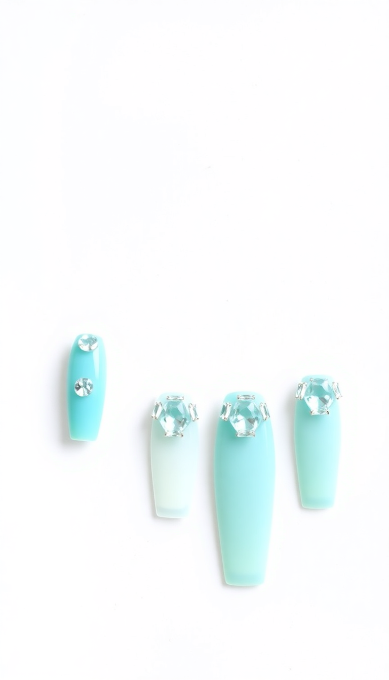 19. Icy Turquoise and Crystal