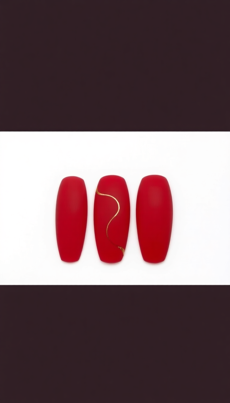 2. Matte Red with a Twist