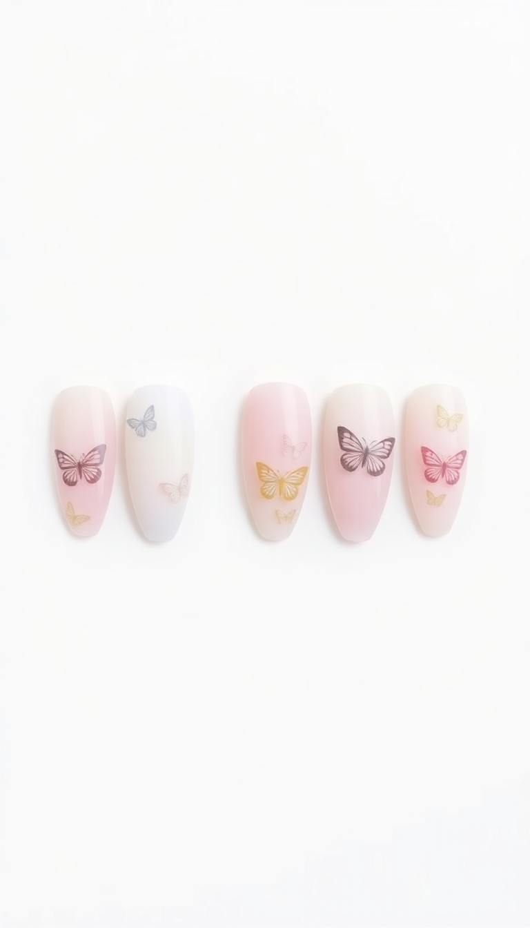 2. Pastel Butterflies Flutter