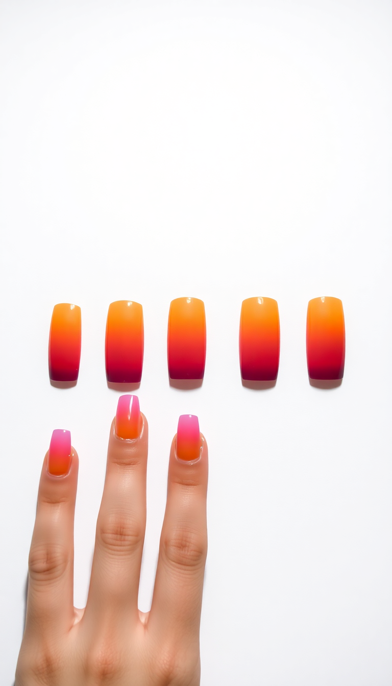 2. Sunset Ombre Elegance