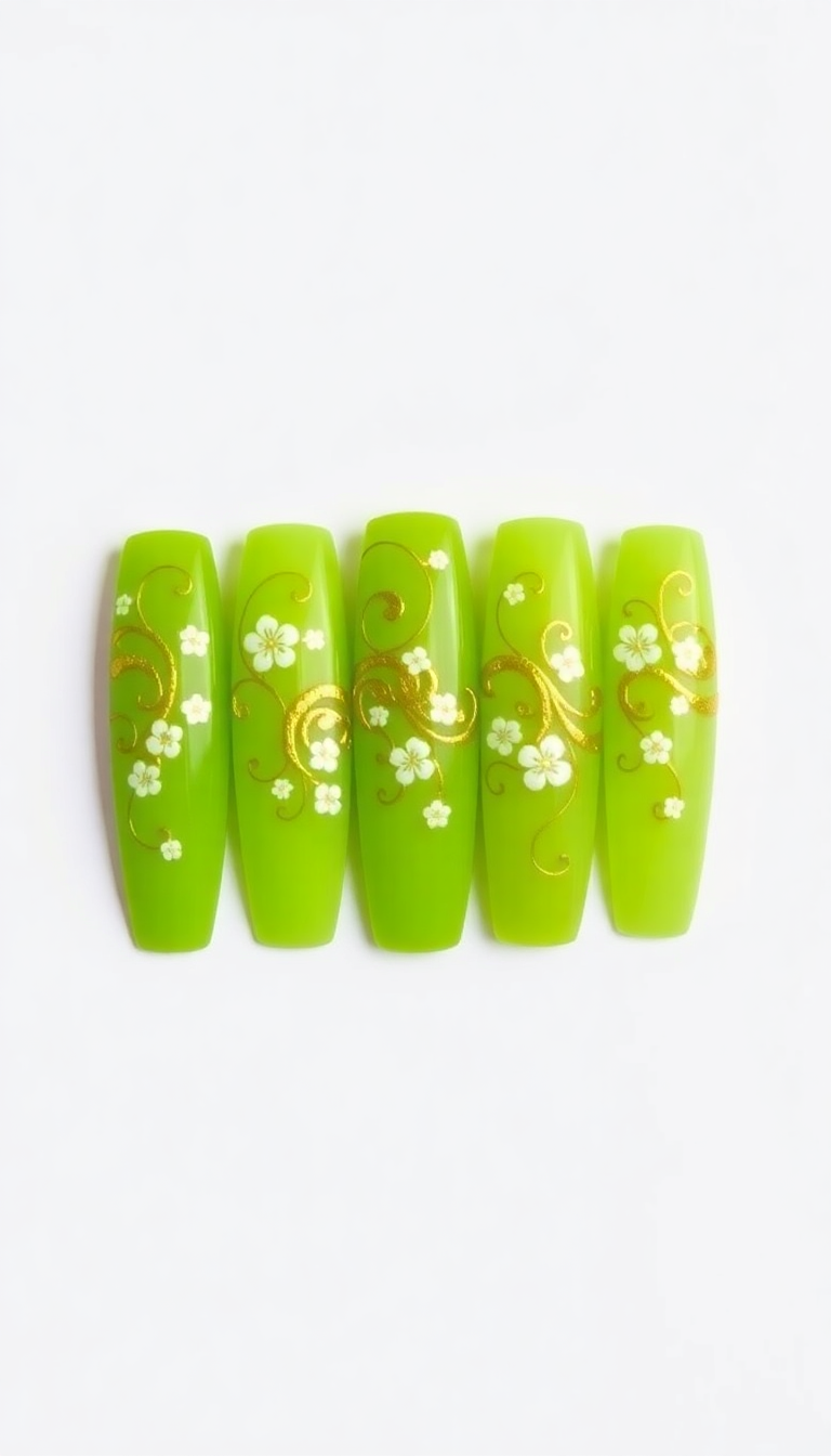 3. Lush Lime Green Elegance