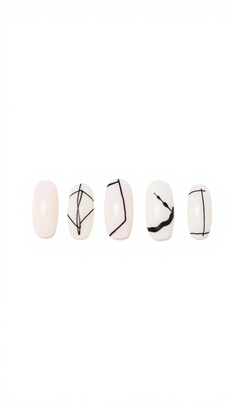 3. Minimalist Nails Silhouette