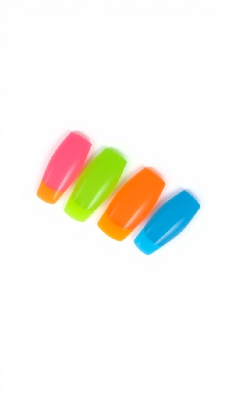 3. Neon French Tips