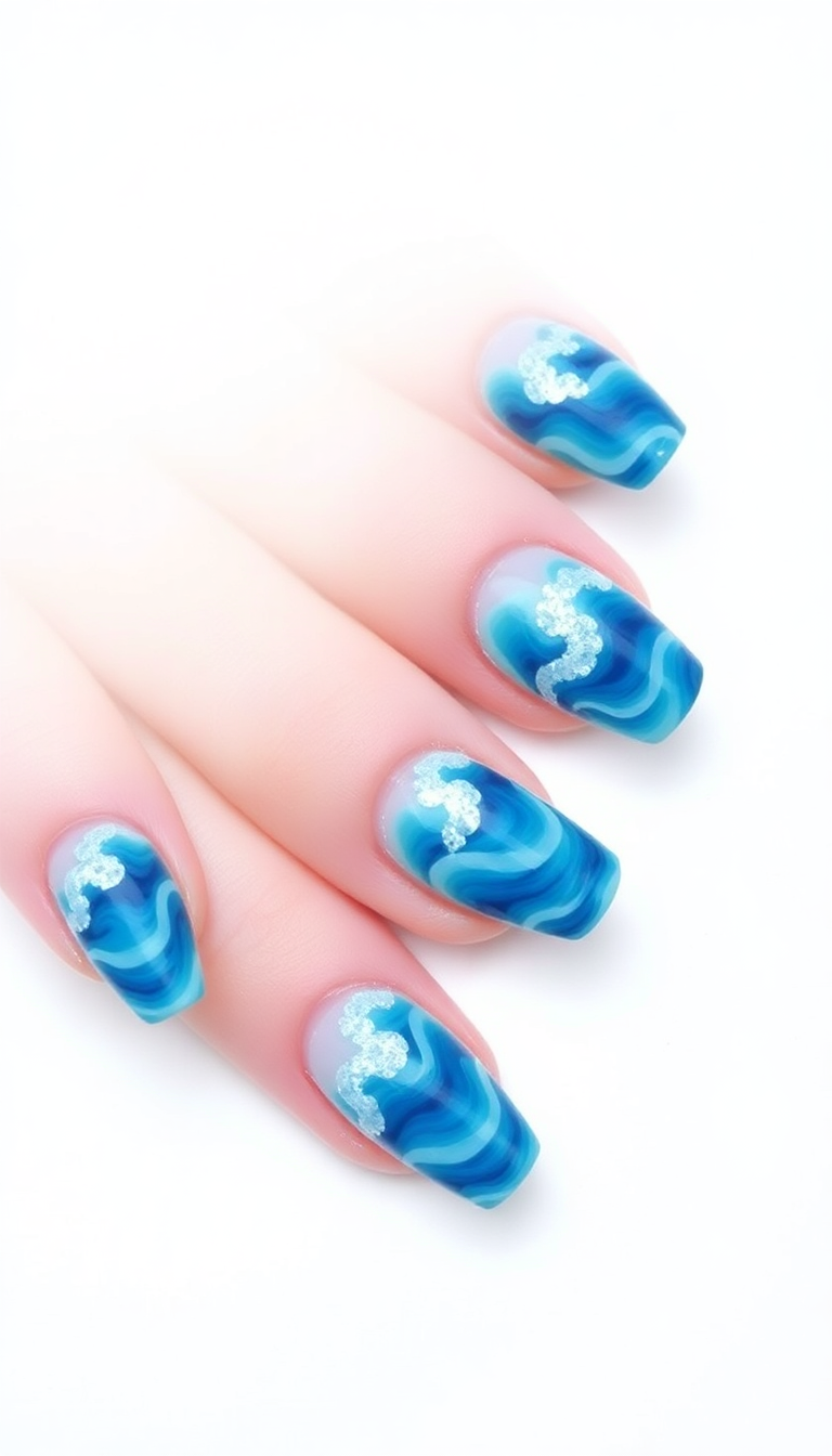 3. Ocean Inspired Wave Designs