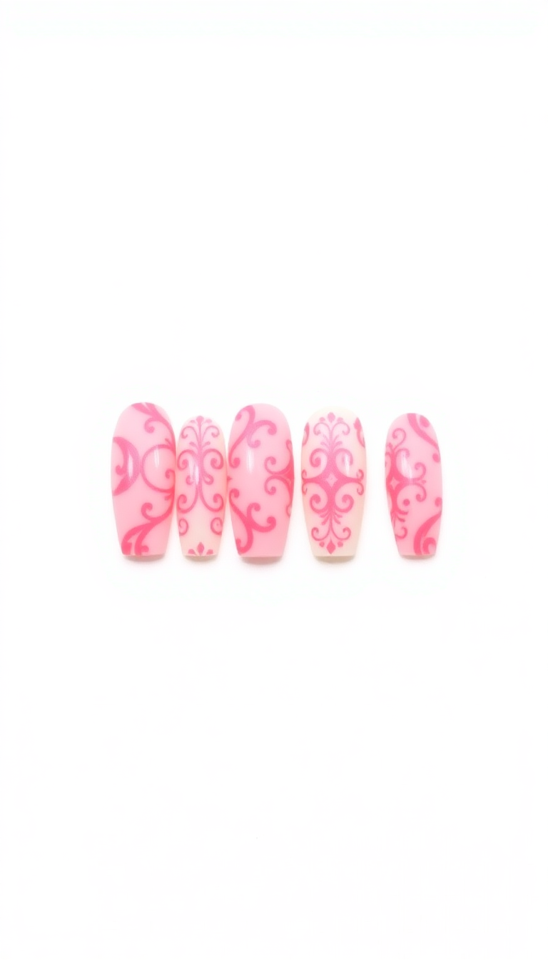 3. Playful Pink Baroque Patterns