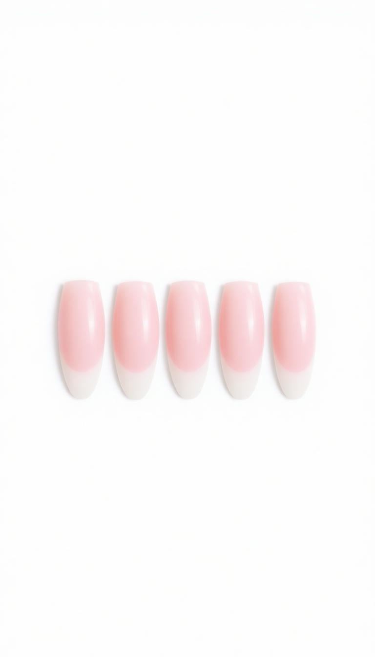 3. Soft Pink and White Ombre