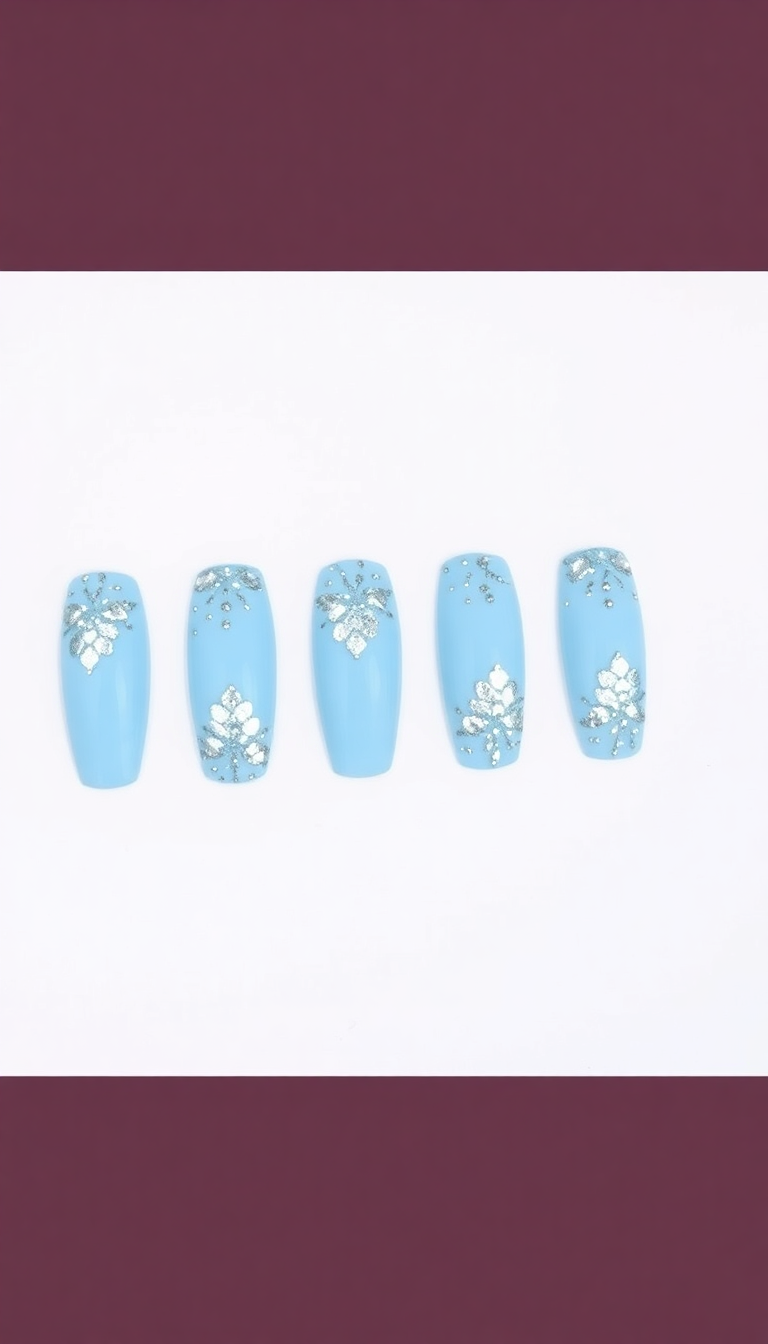 4. Baby Blue and Silver Sparkle