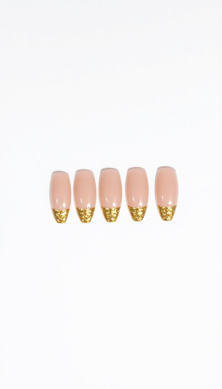 4. Glittering Gold Tips