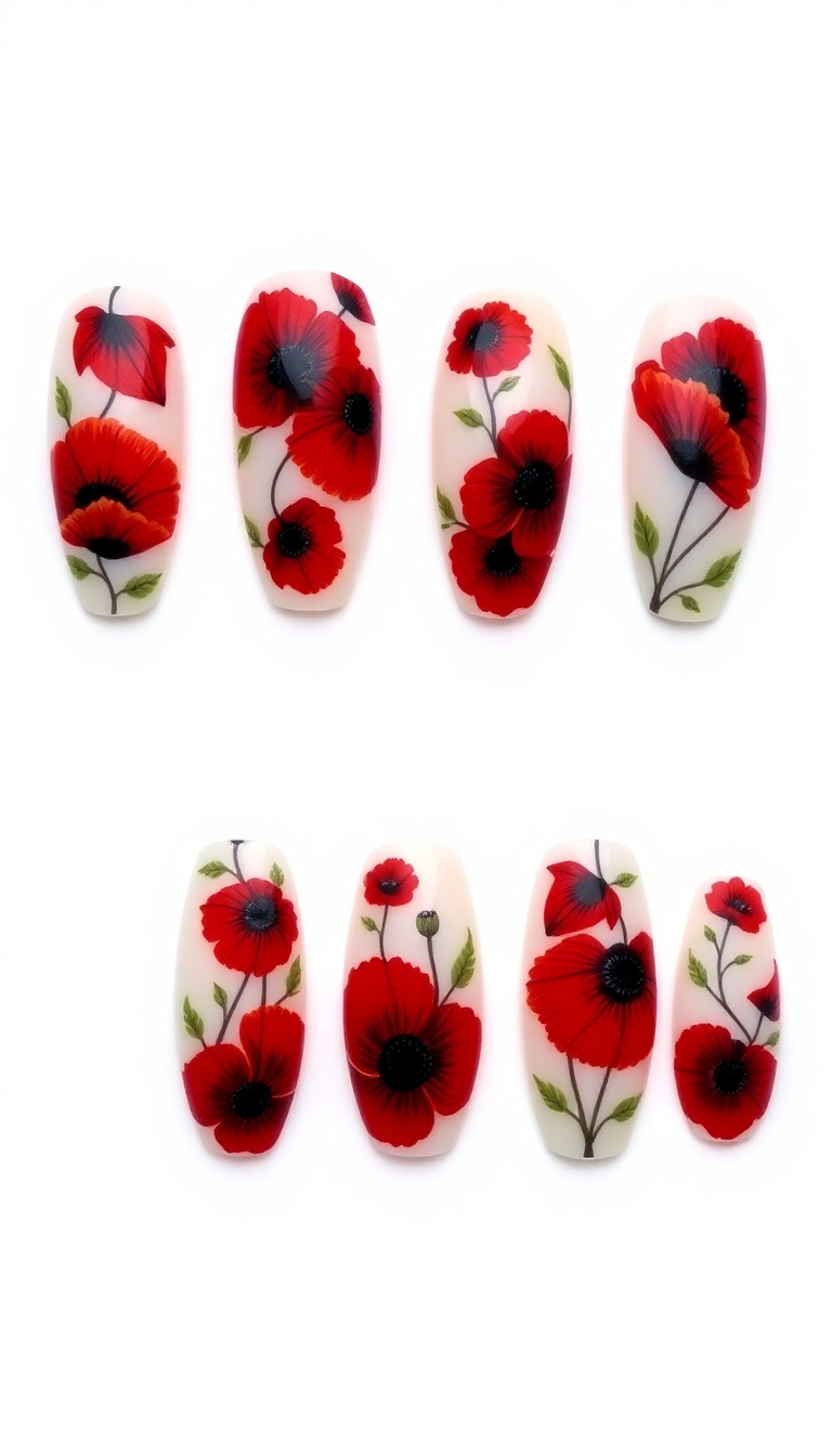 4. Popping Poppy Designs for Any Length