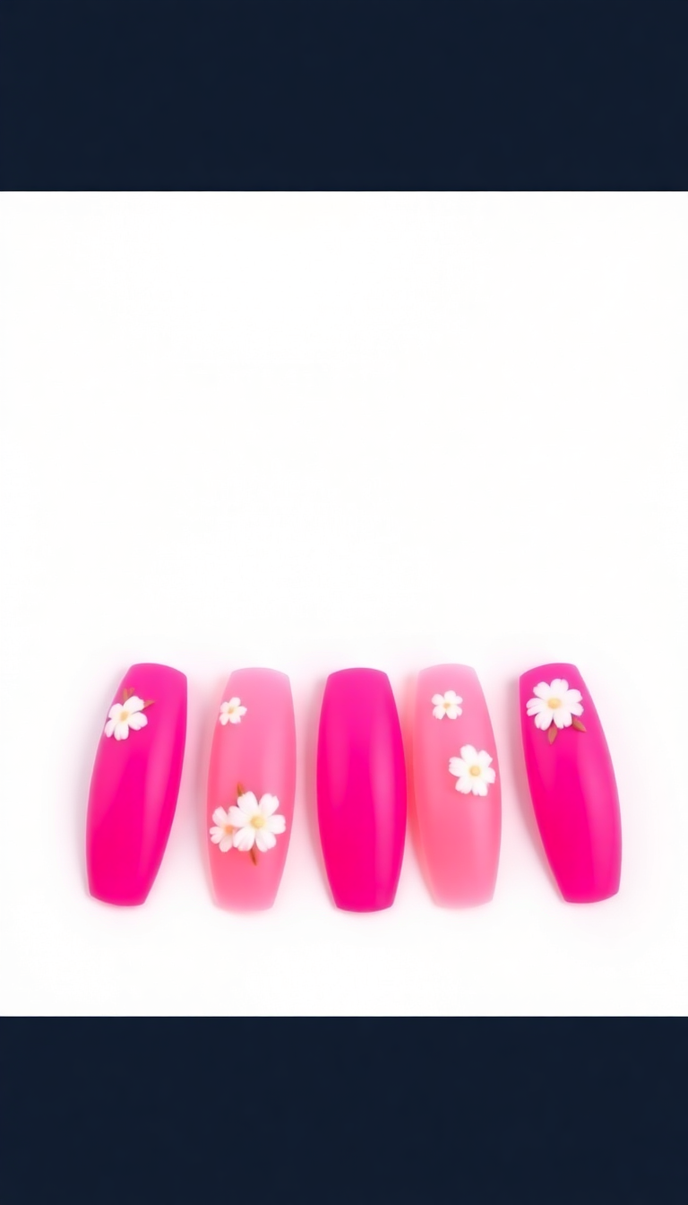 5. Pink with Floral Accents