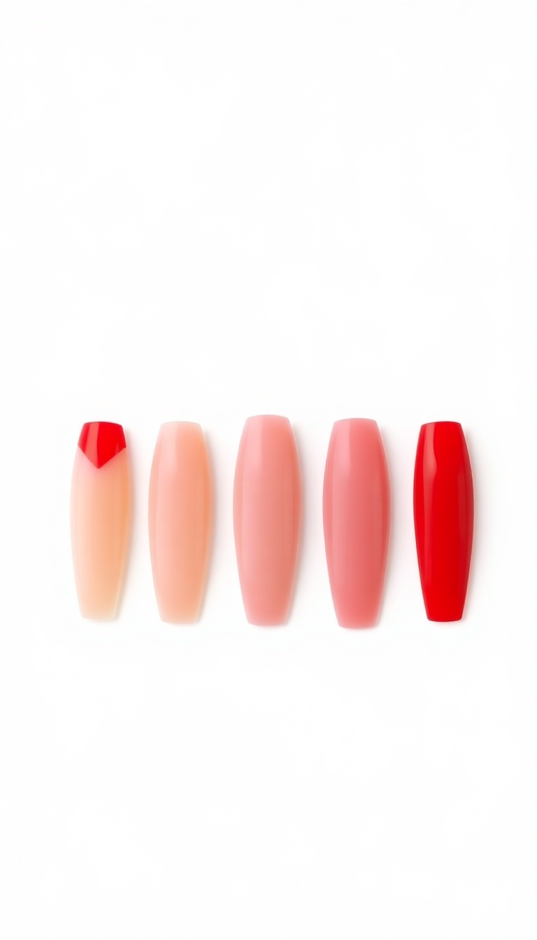 5. Subtle Nude Paired with Bold Red