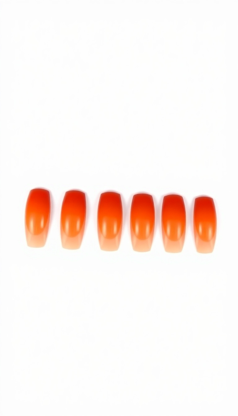 5. Warm Ombre Nails