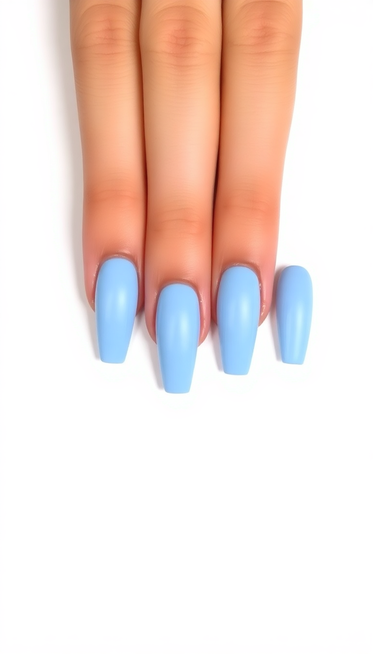 7. Baby Blue Matte Finish