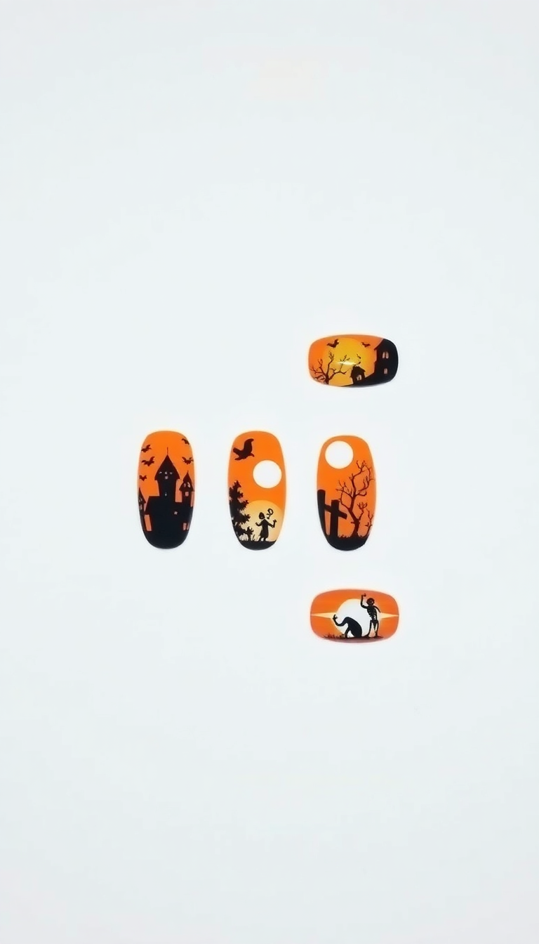 7. Halloween Spooky Silhouettes