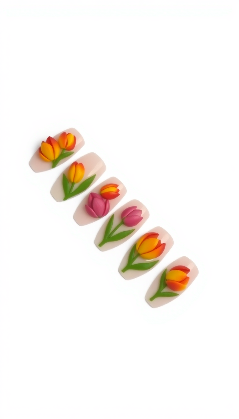 8. 3D Tulips that Stand Out