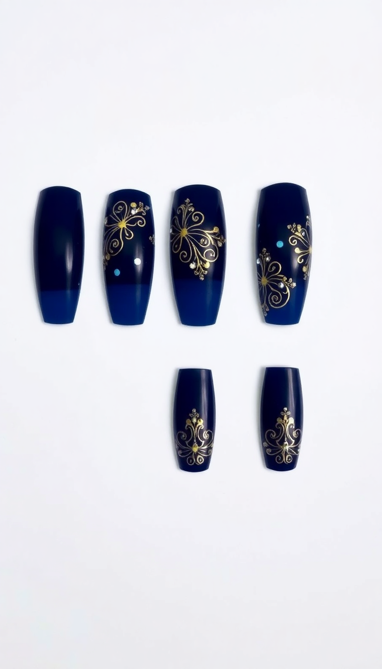 8. Midnight Blue Opulence