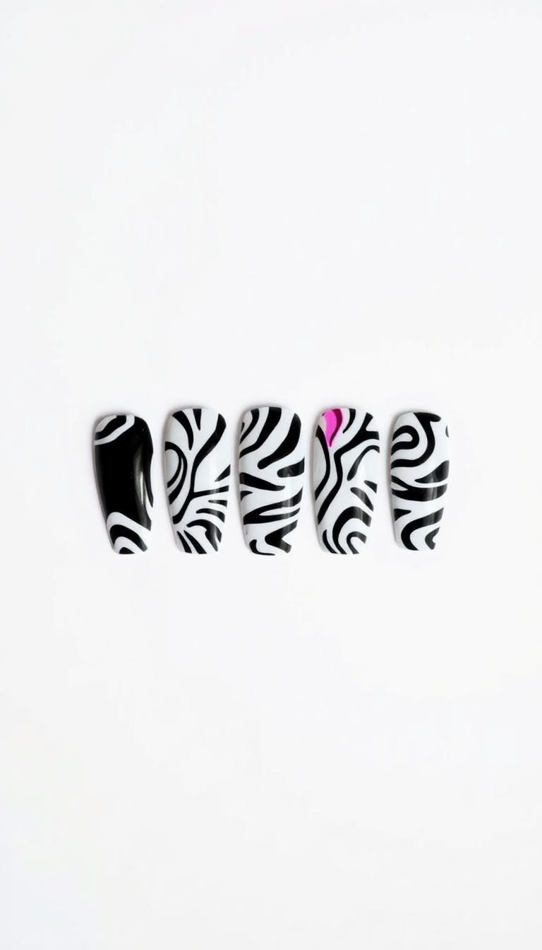 8. Zebra Print with a Pop of Color