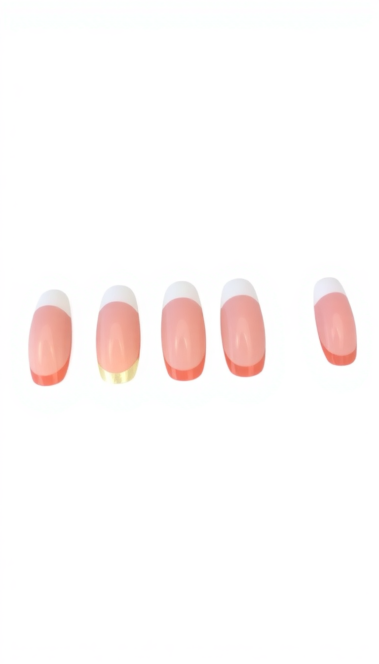 9. Classic French Tip with a Twist