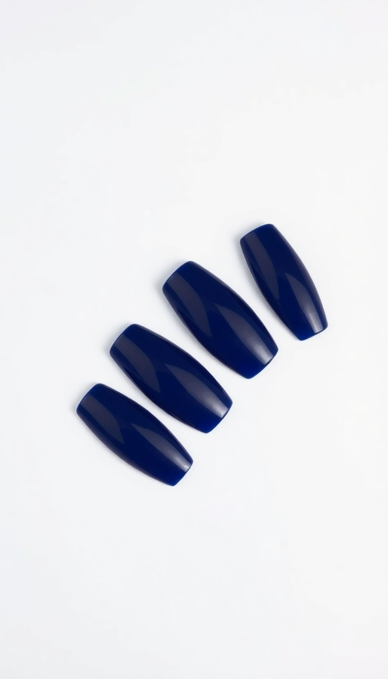 Blue Press-On Nails