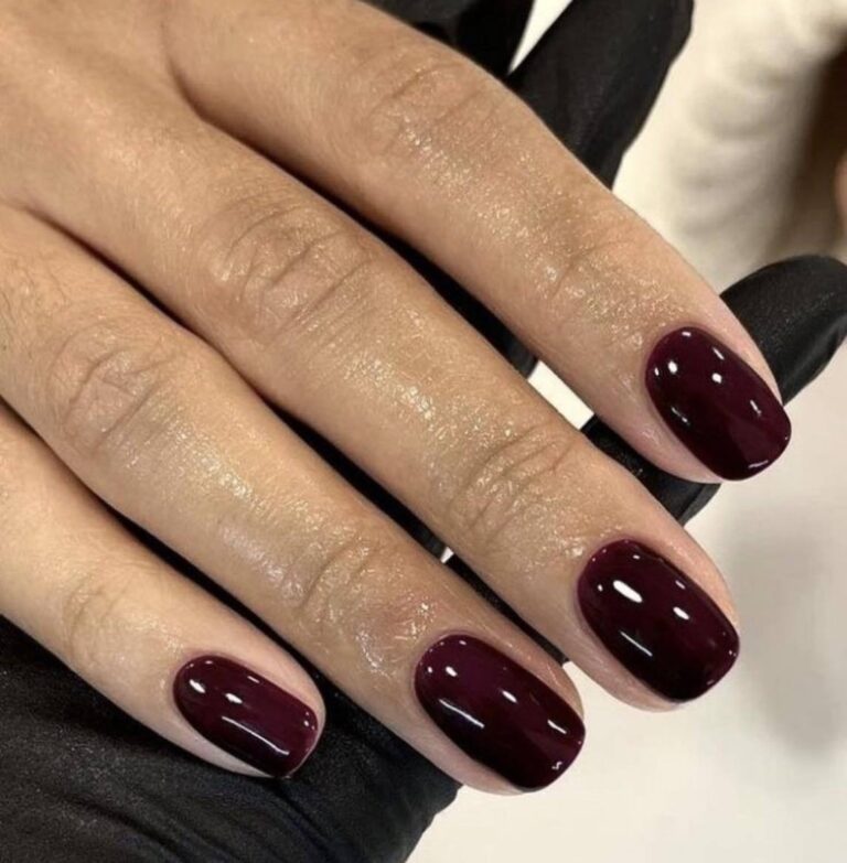 Burgundy Nails