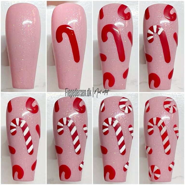 Candy Cane Nails