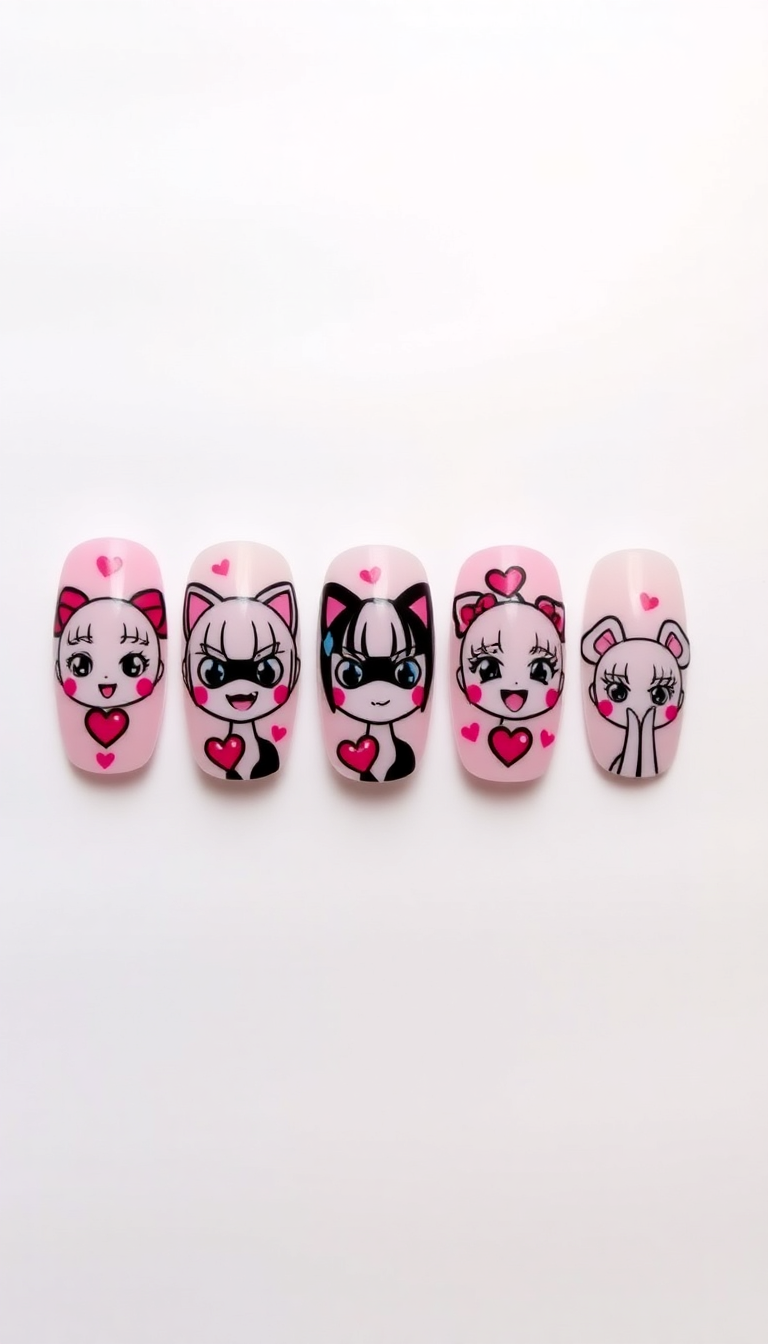 Cartoon Nail Art