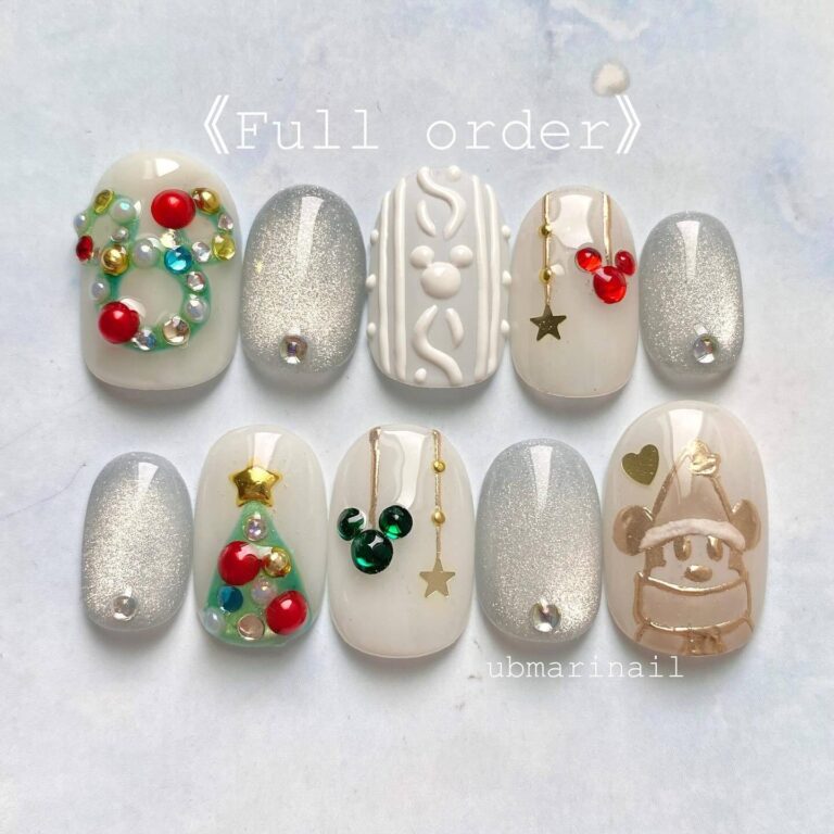 Disney Christmas Nails