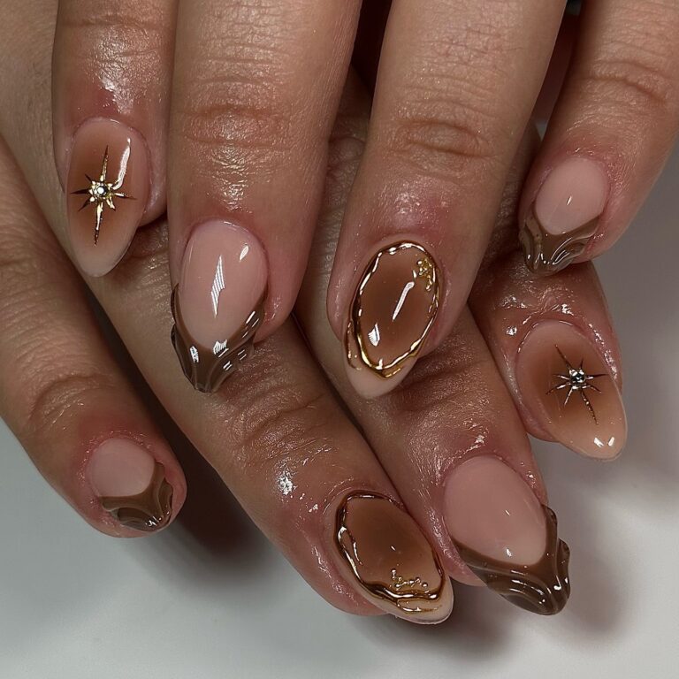 Earthy Nail Design