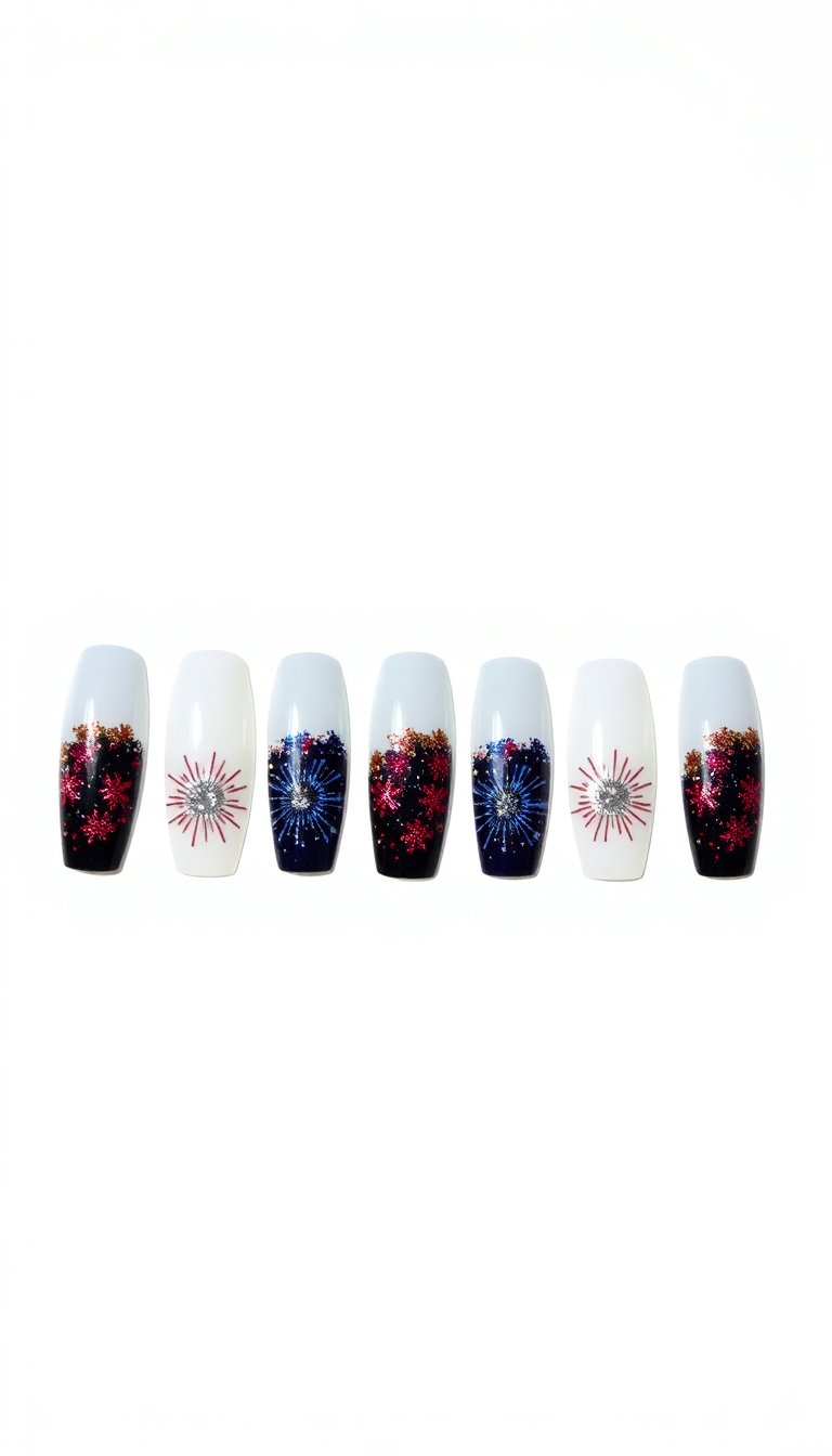 Firework Nail Stickers