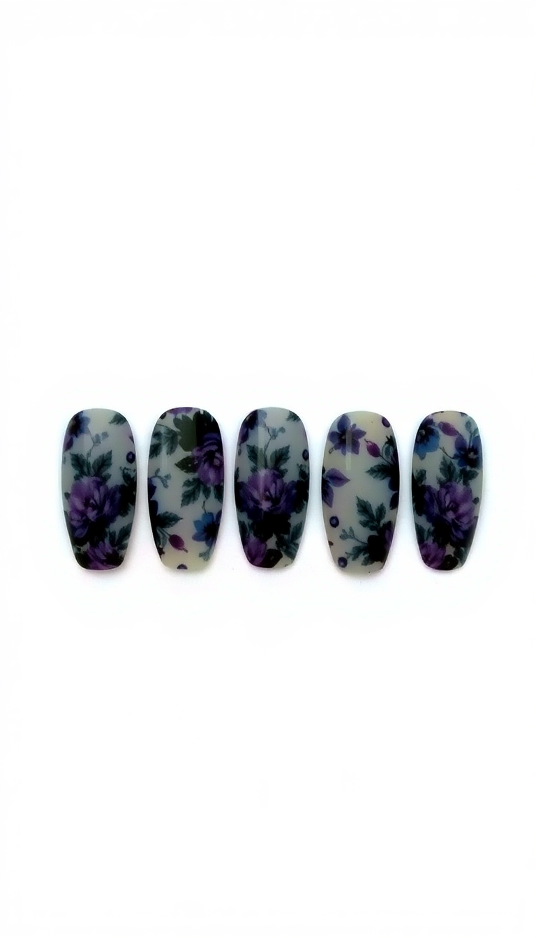 Floral Press-On Nails