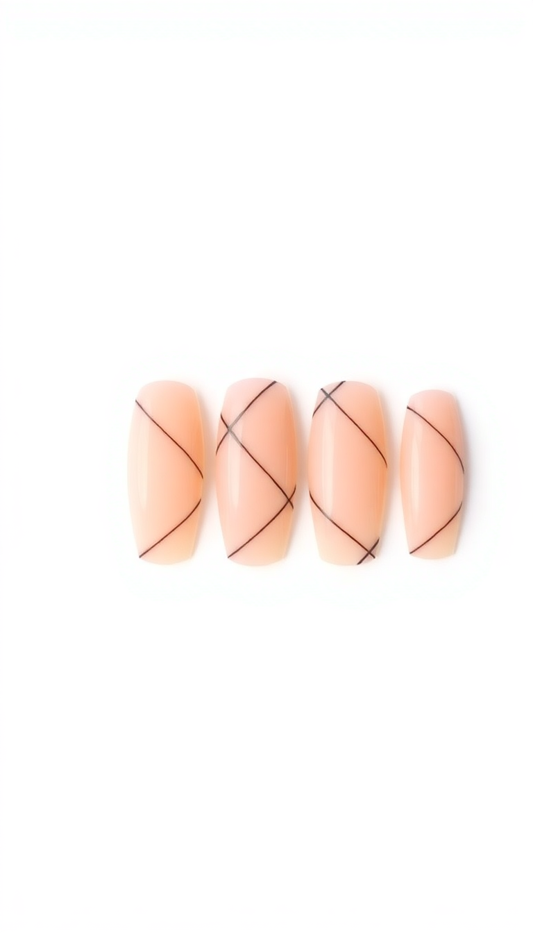 Geometric Press-On Nails