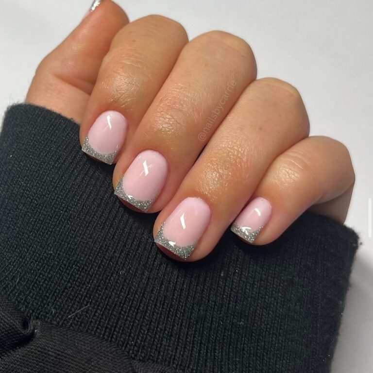 Glitter French Tips