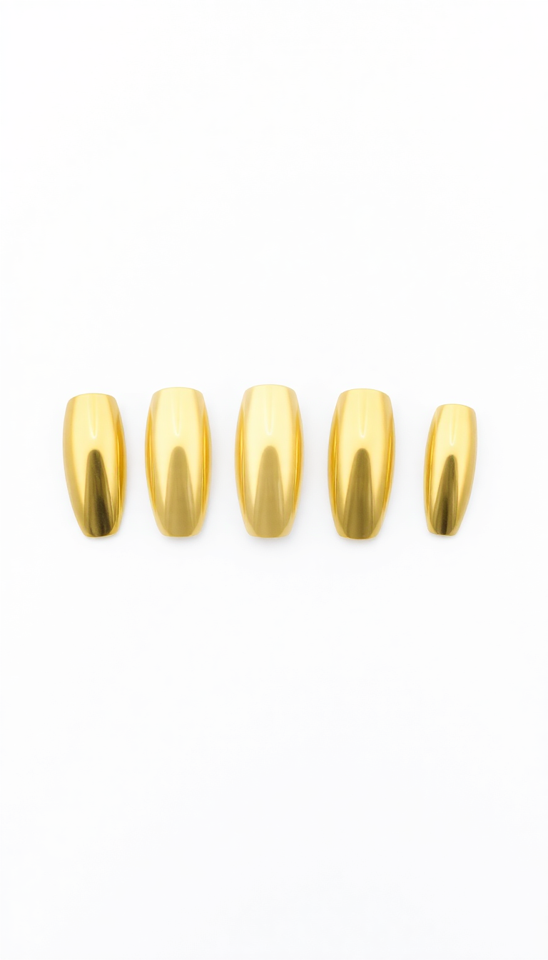 Gold Press-On Nails