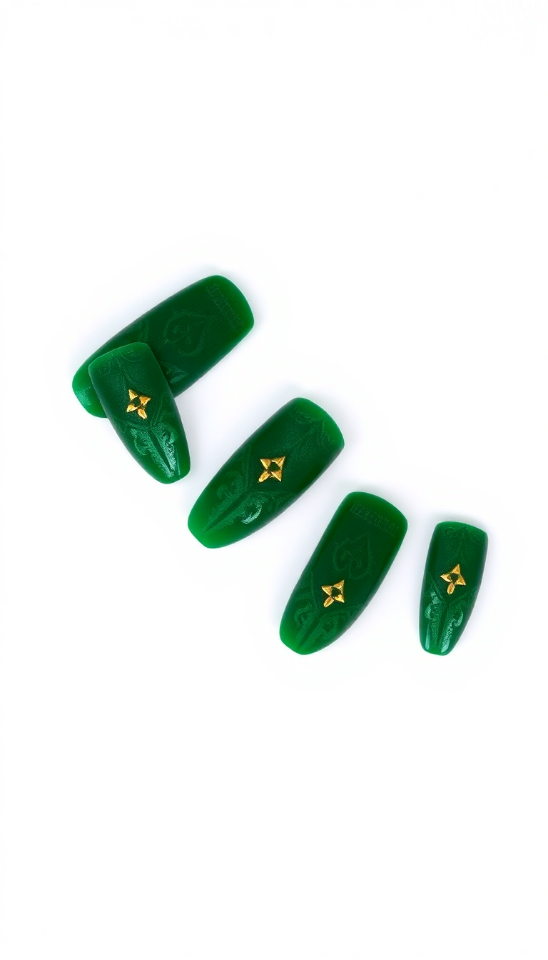 Green Press-On Nails