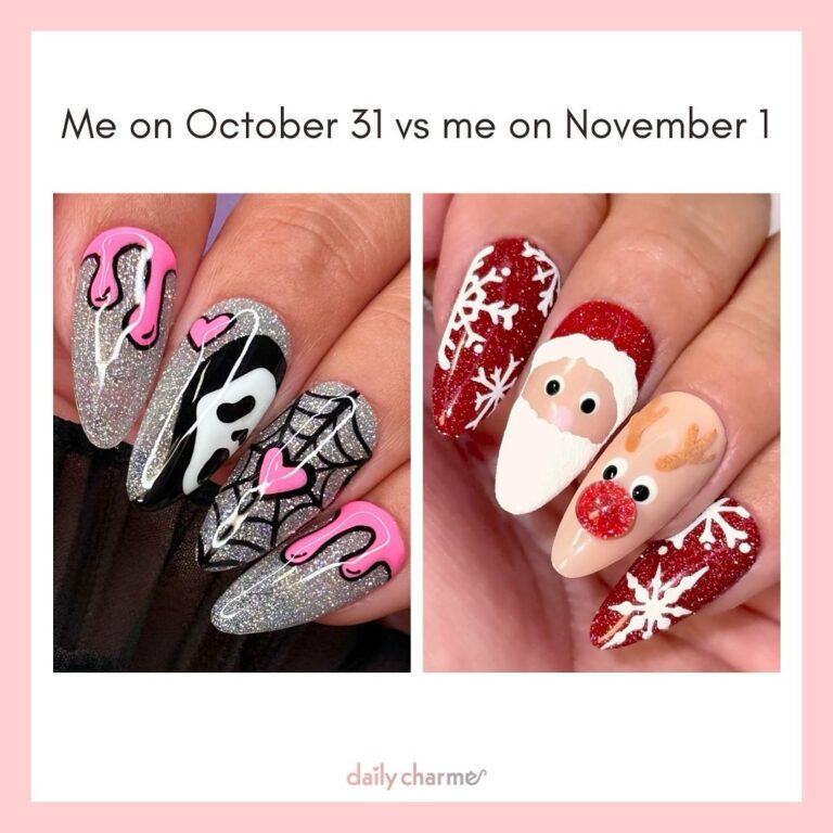 Halloween to Holiday Nails