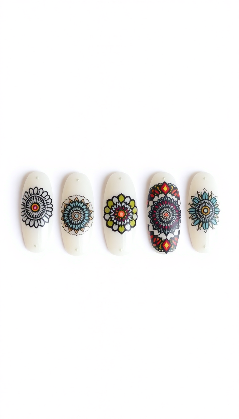 Mandala Nail Art