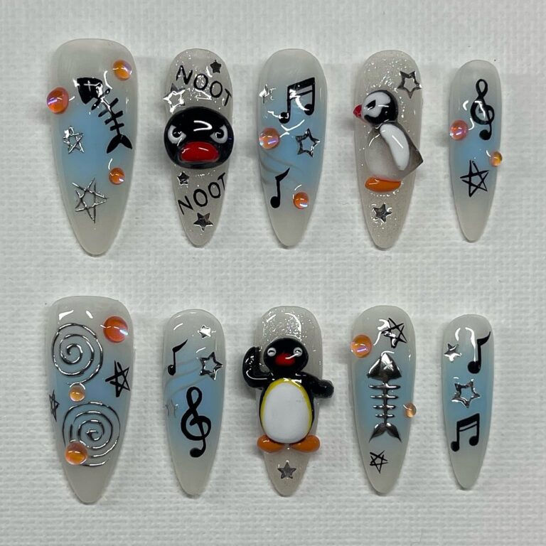 Pingu Nail Art