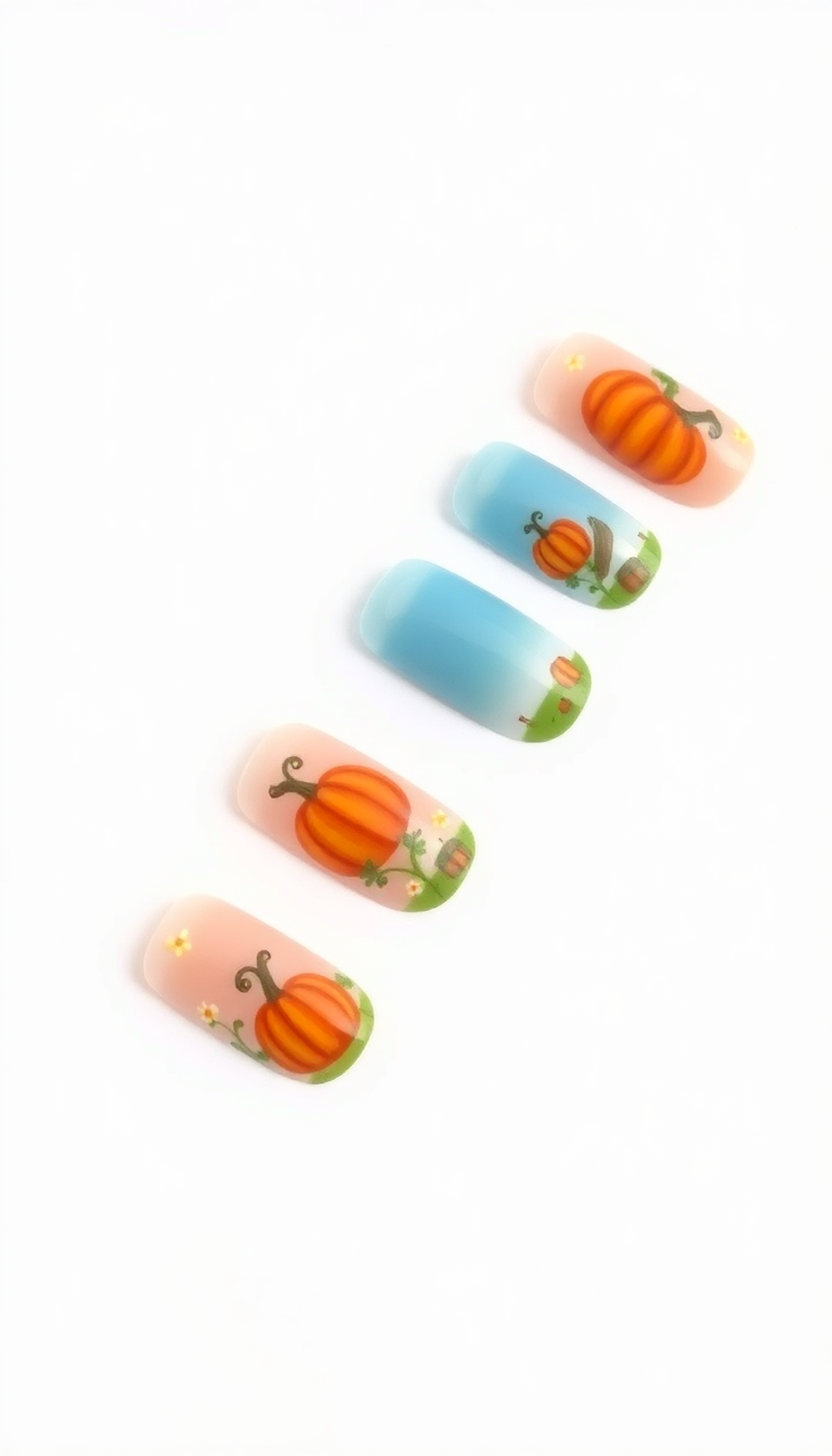 Pumpkin Nails