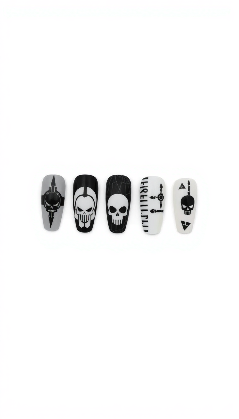 Skull Nail Art