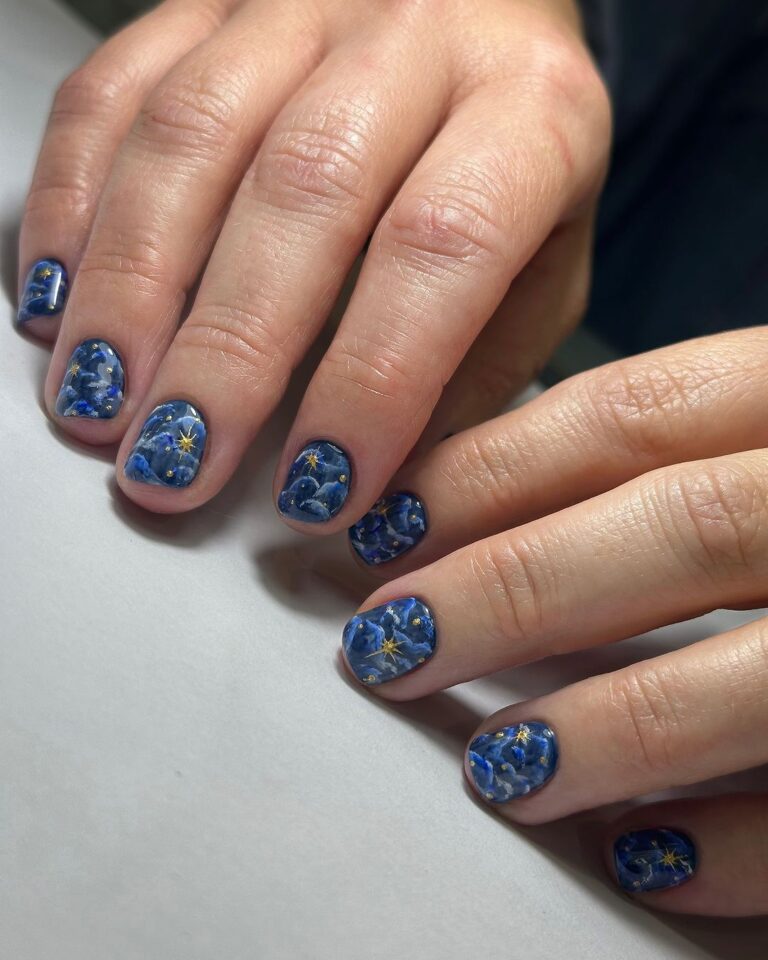 Starry Night Nails