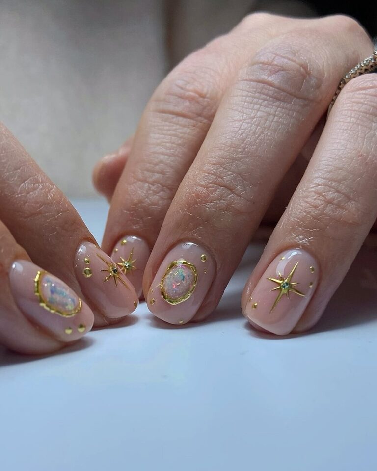 Starry Opal Nails