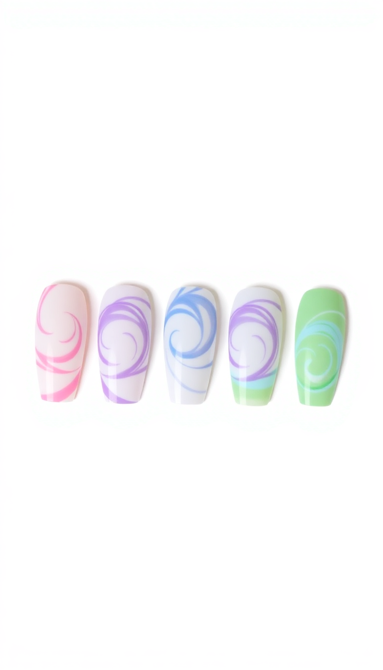 Swirl Nail Art