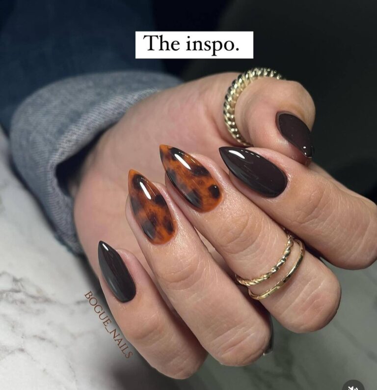 Tortoise Shell Nails