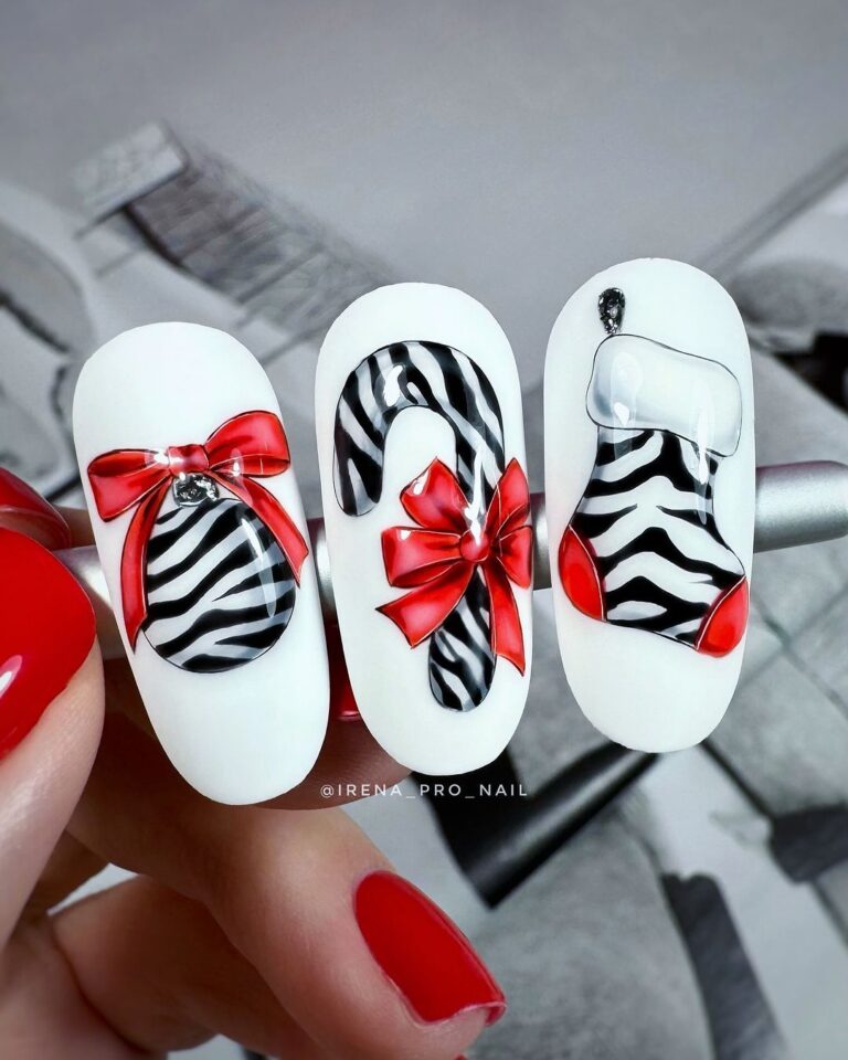 Zebra Nail Art