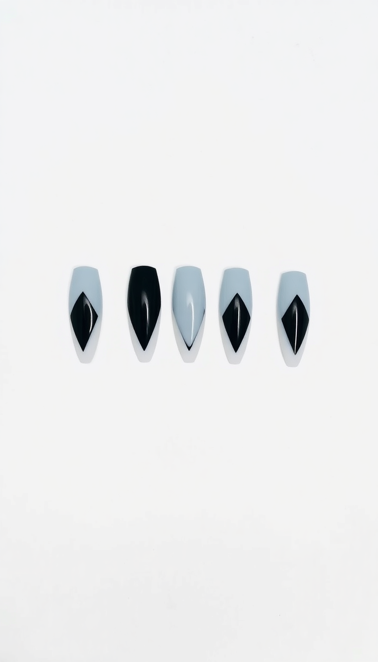 11. Sleek Arrowhead Nails