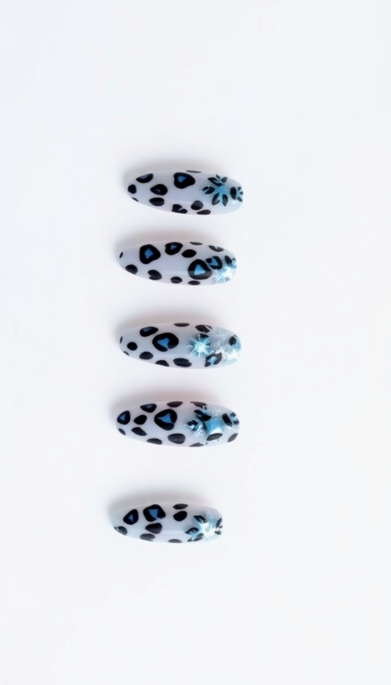 13. Pairing Leopard Nails with Winter Outfits