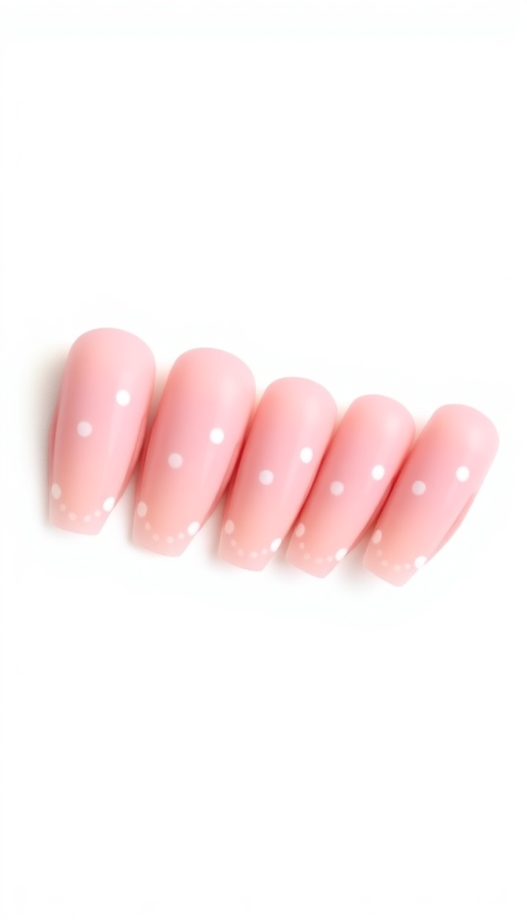 14. Minimalist Pink with Subtle Dots