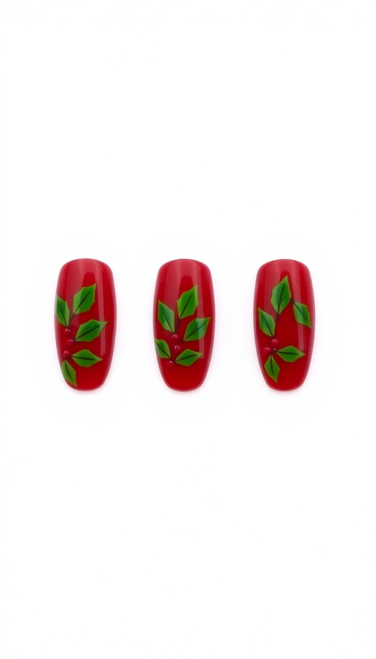 14. Vibrant Holly Berries Design