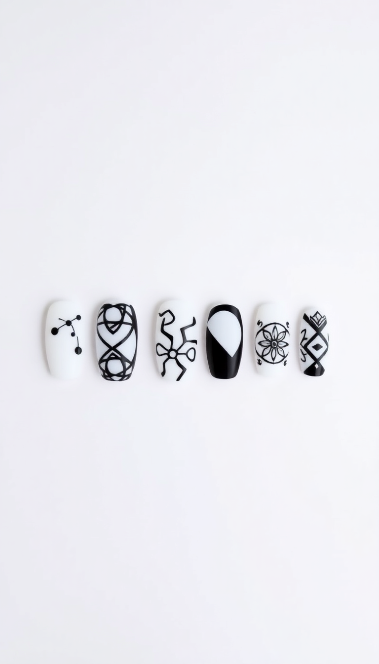 15. Trendy Black Negative Space Designs